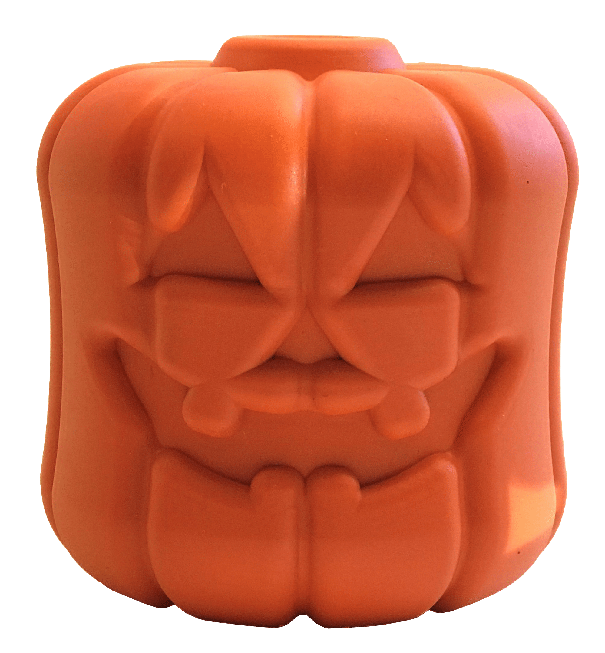 Jack O' Lantern Durable Rubber Chew Toy & Treat Dispenser