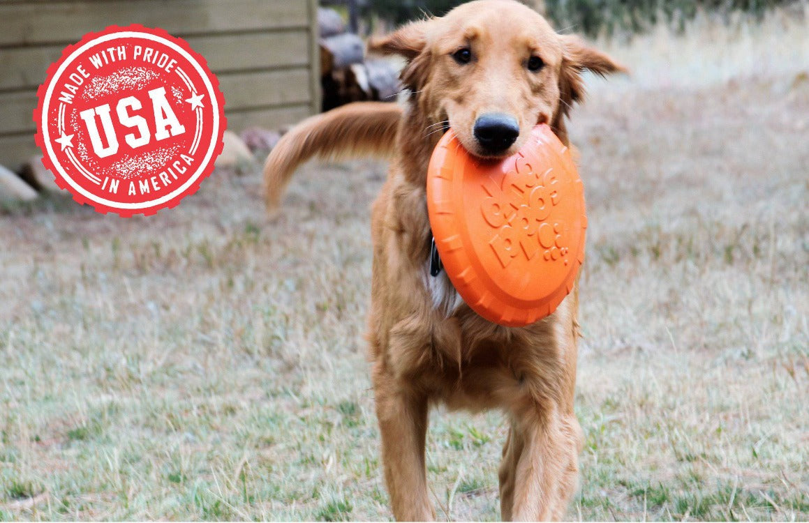 Bottle Top Flyer Durable Rubber Retrieving Frisbee - Orange