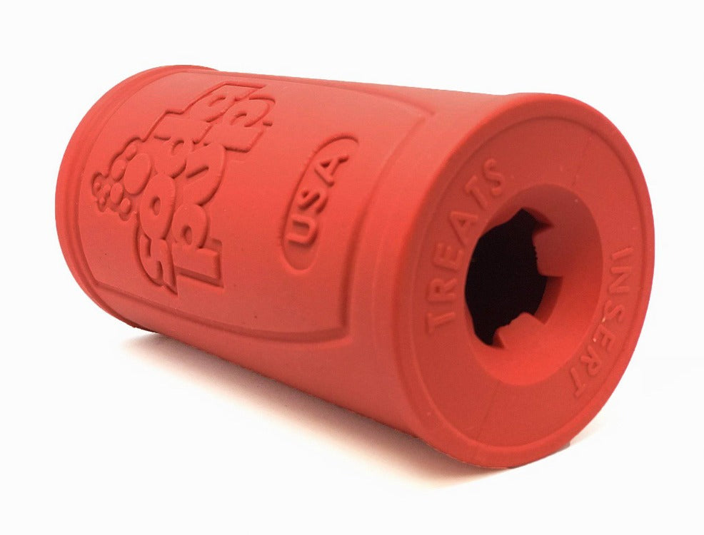 Retro Soda Can Durable Rubber Chew Toy and Treat Dispenser