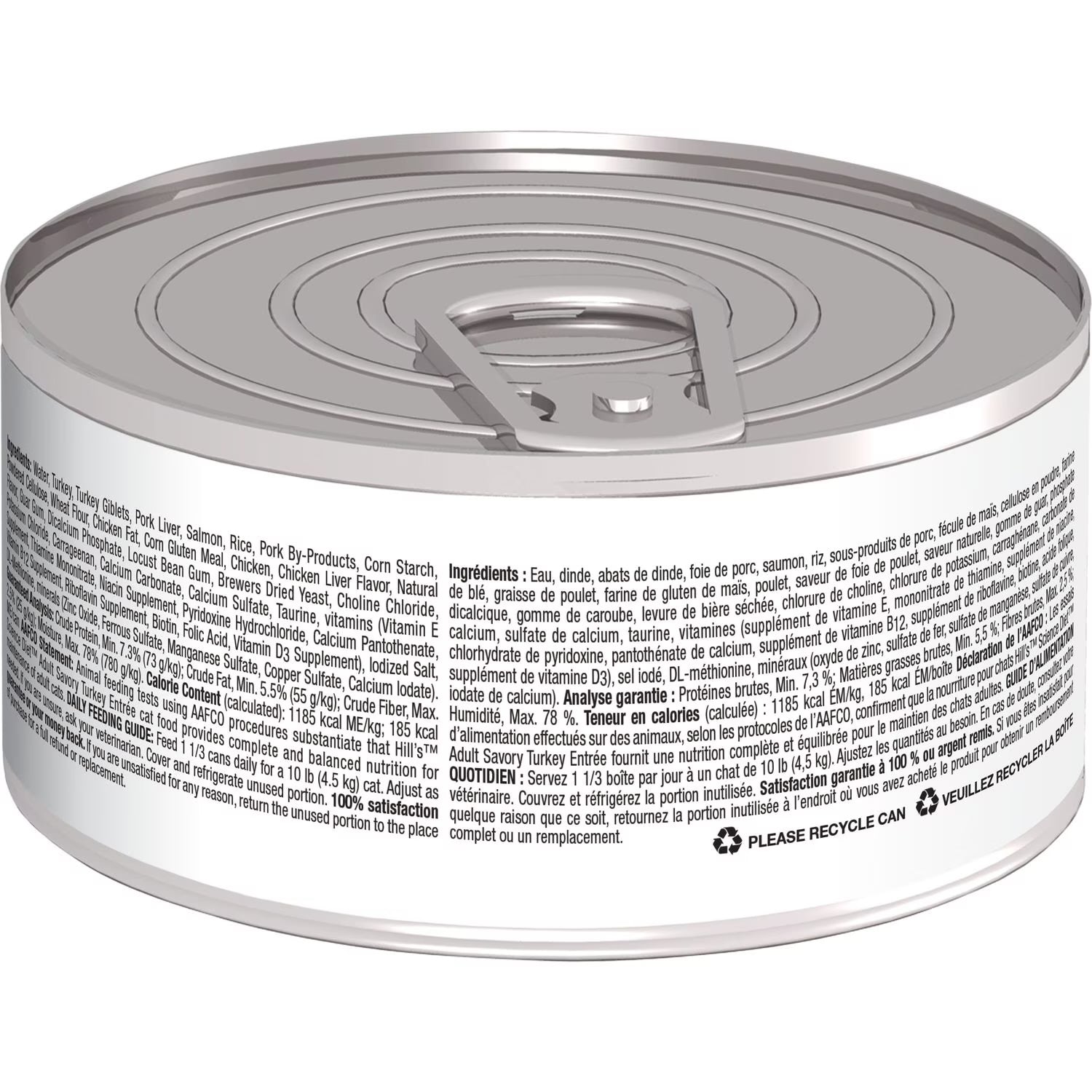 Plato principal de pavo salado para adultos Science Diet de 5.5 oz