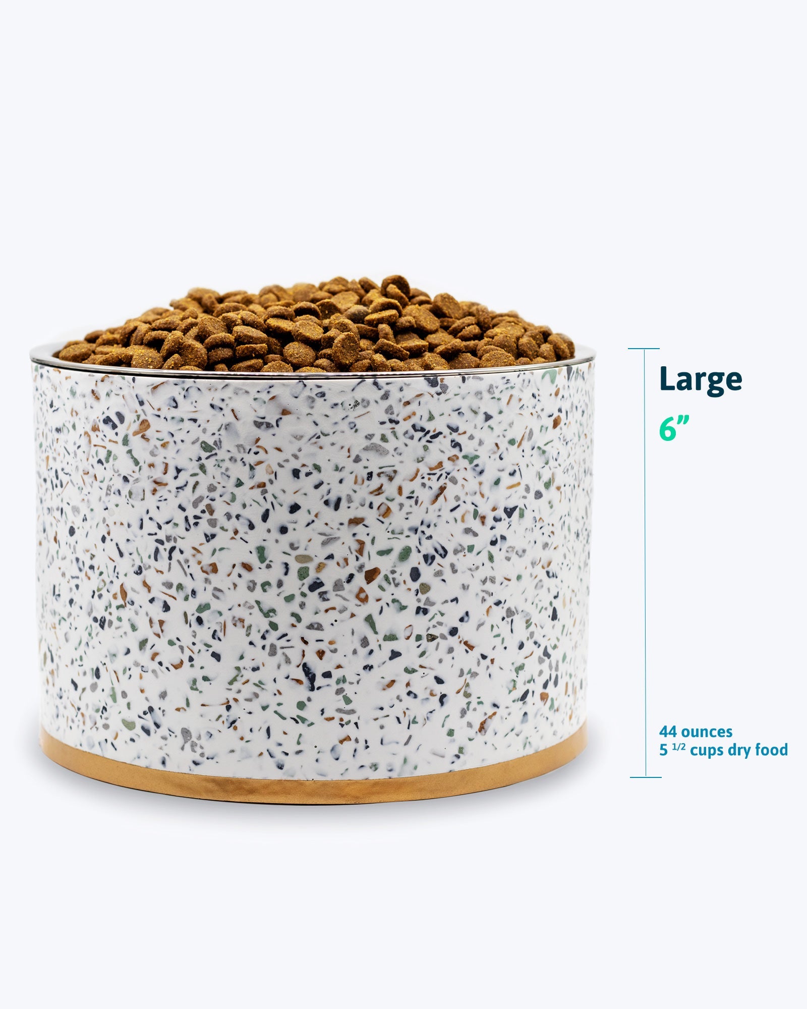 Terrazzo Modern Elevated Dog Bowl