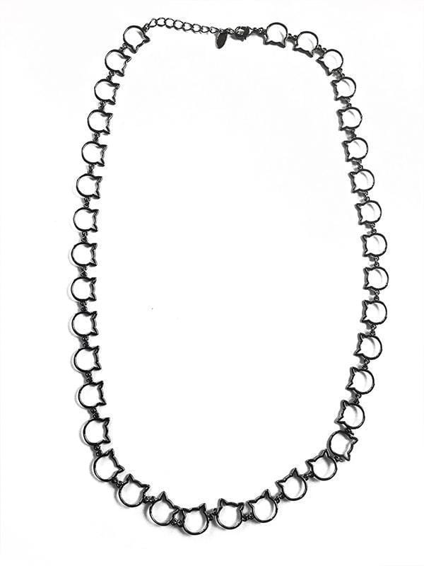 Cat Head Chain Link | Necklace