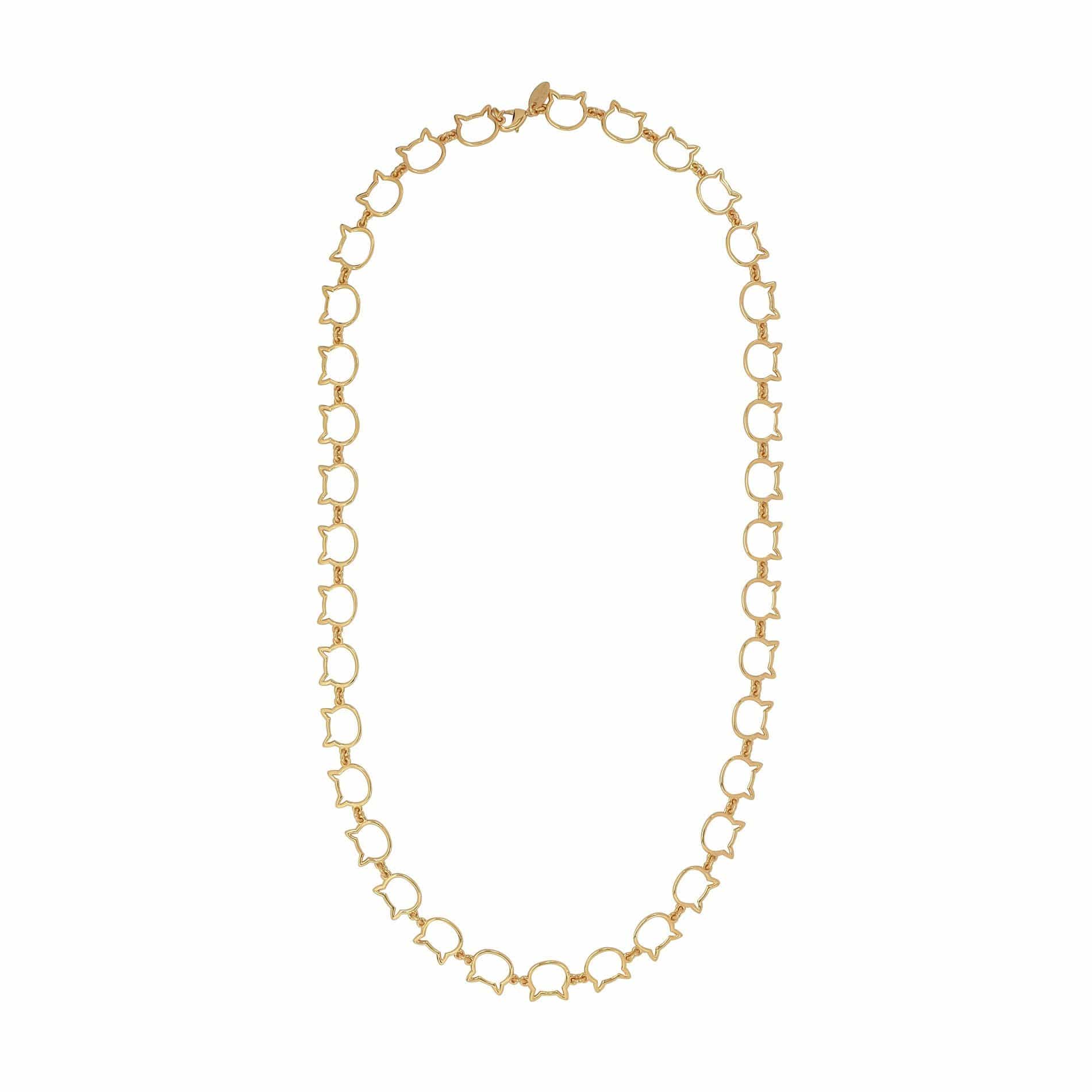 Cat Head Chain Link | Necklace