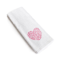 Heart Cat Hand Towels