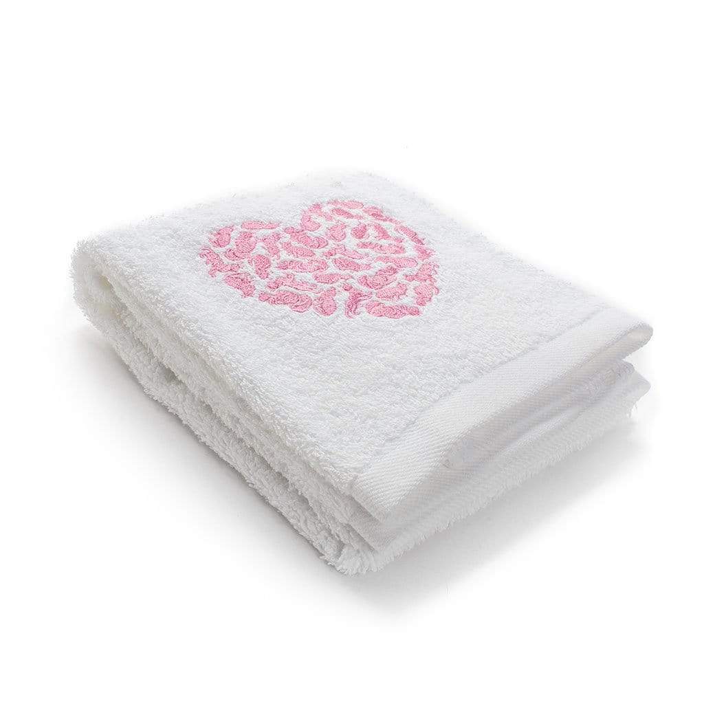 Sweet Heart Cat Hand Towels