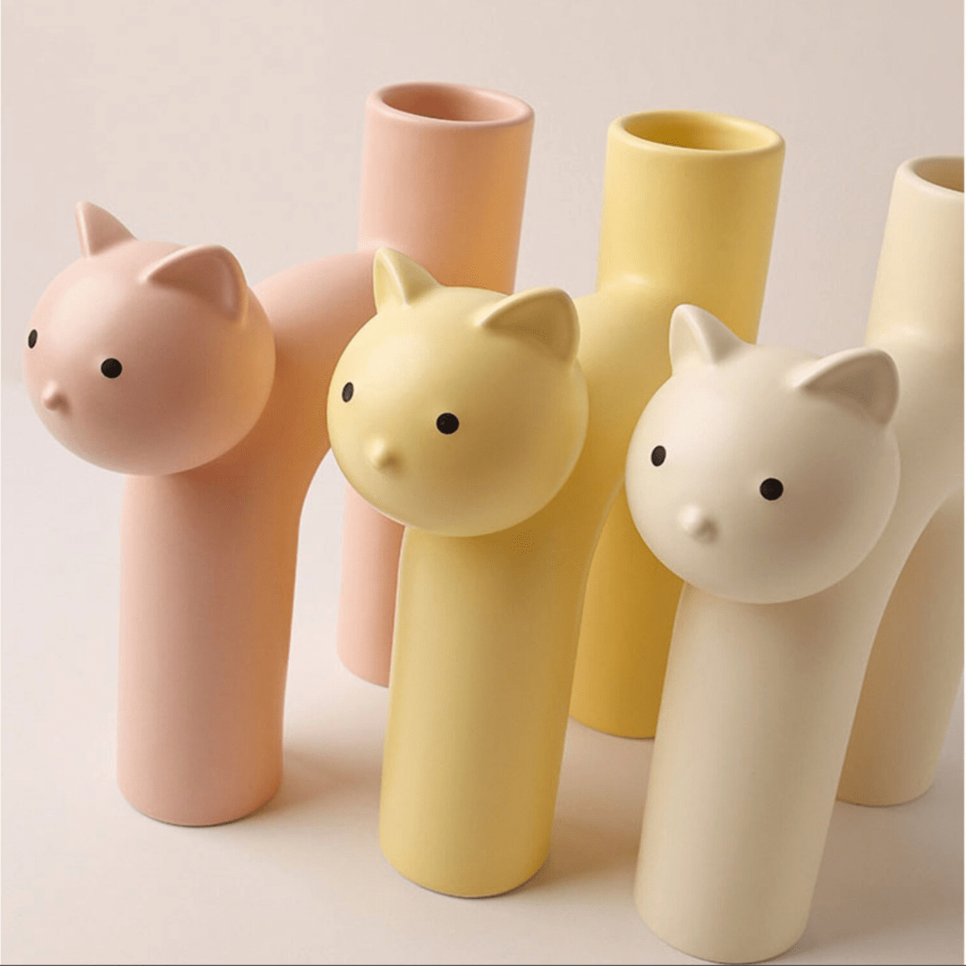 Modern Cat Vase