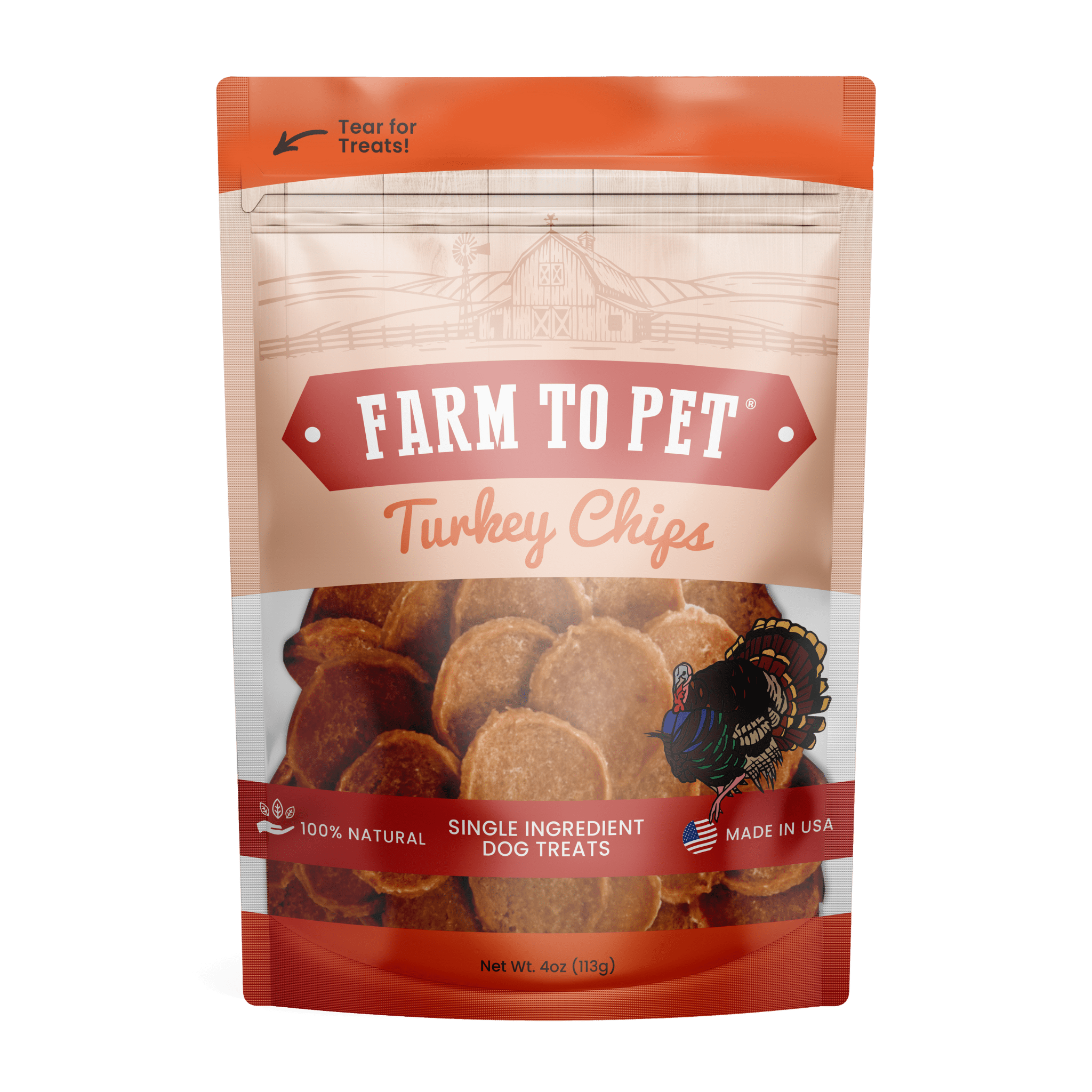 Farm To Pet Turkey Chips for Dogs