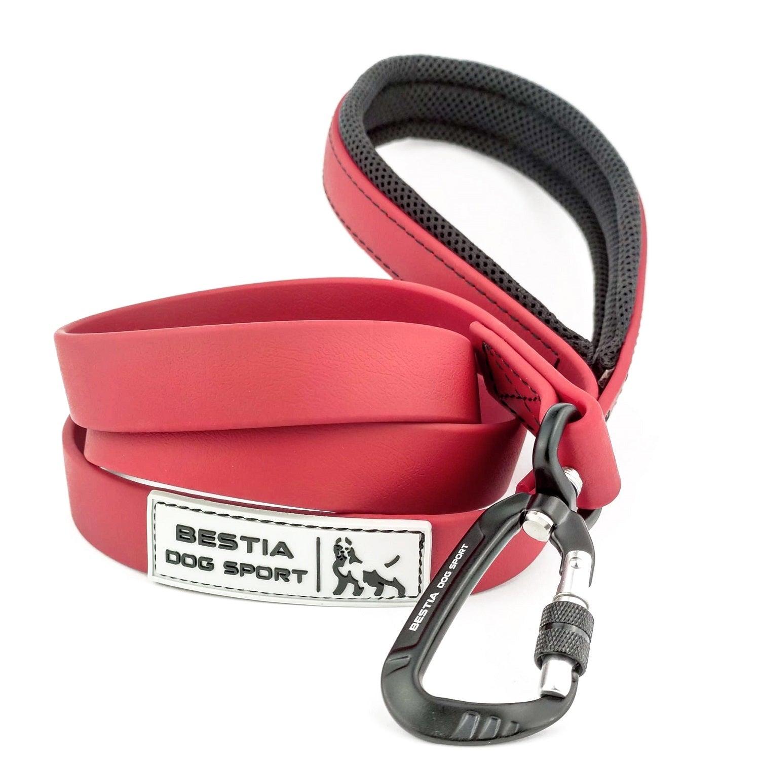 BESTIA DOG SPORT TACTICAL LEASH RED