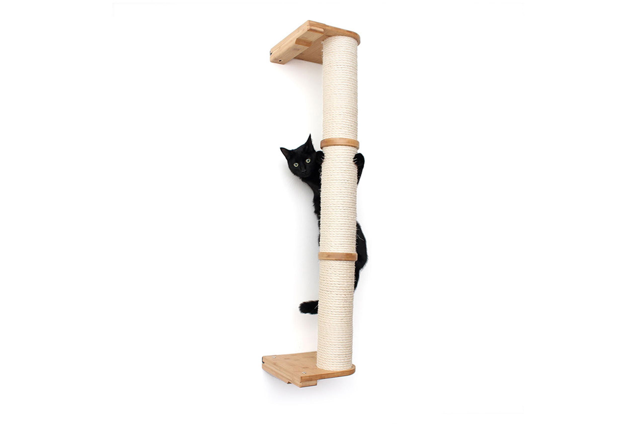 Wall Mounted Cat Climbing Pole - Sisal