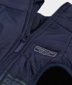 Vineyard Vines X Fma Pet Puffer Jacket, Blackwatch Nautical Navy