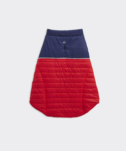 Vineyard Vines X Fma Pet Puffer Jacket, Lighthouse Red