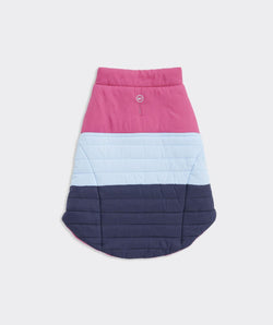 Vineyard Vines X Fma Pet Puffer Jacket, Rhododendron