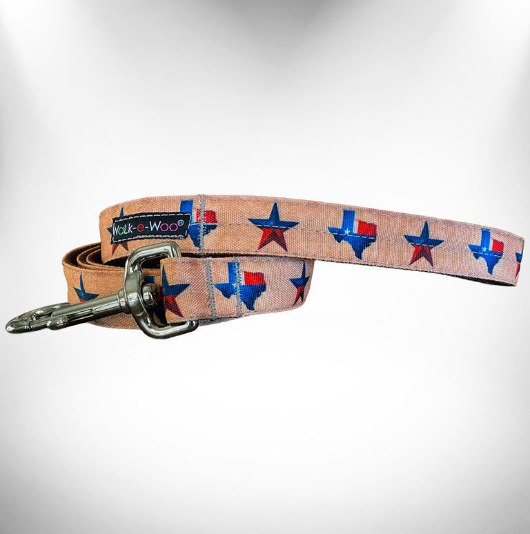 Walk-e-Woo Colorado and Texas Dog Collars, Leads, and Bows - 6 Styles