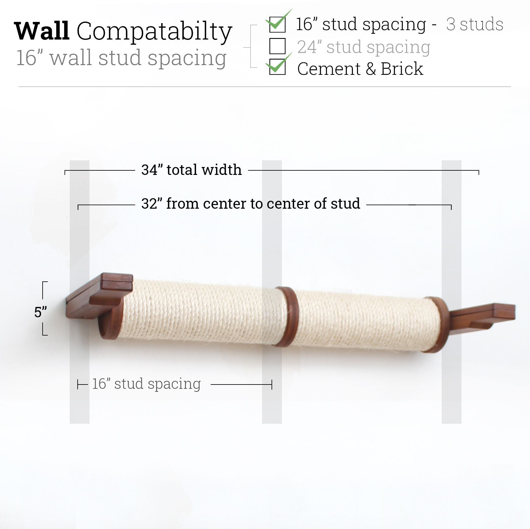 Horizontal Scratching Post for Cats