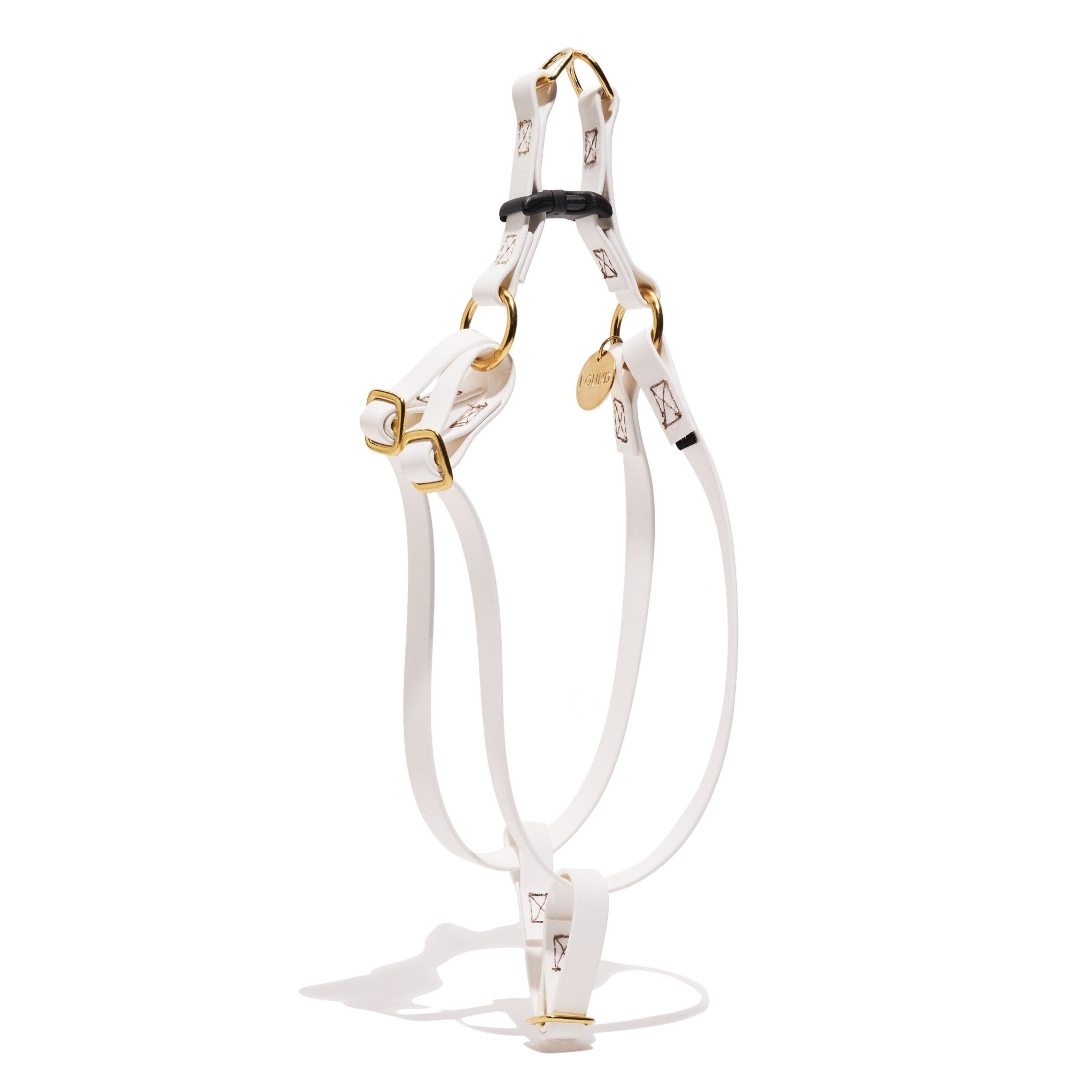 Water Resistant Cat & Dog Harness – White | Durable, Adjustable & All-Weather
