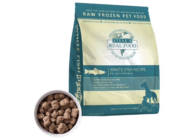 Steve's Dog & Cat Frozen Nuggets Whitefish (5lb)