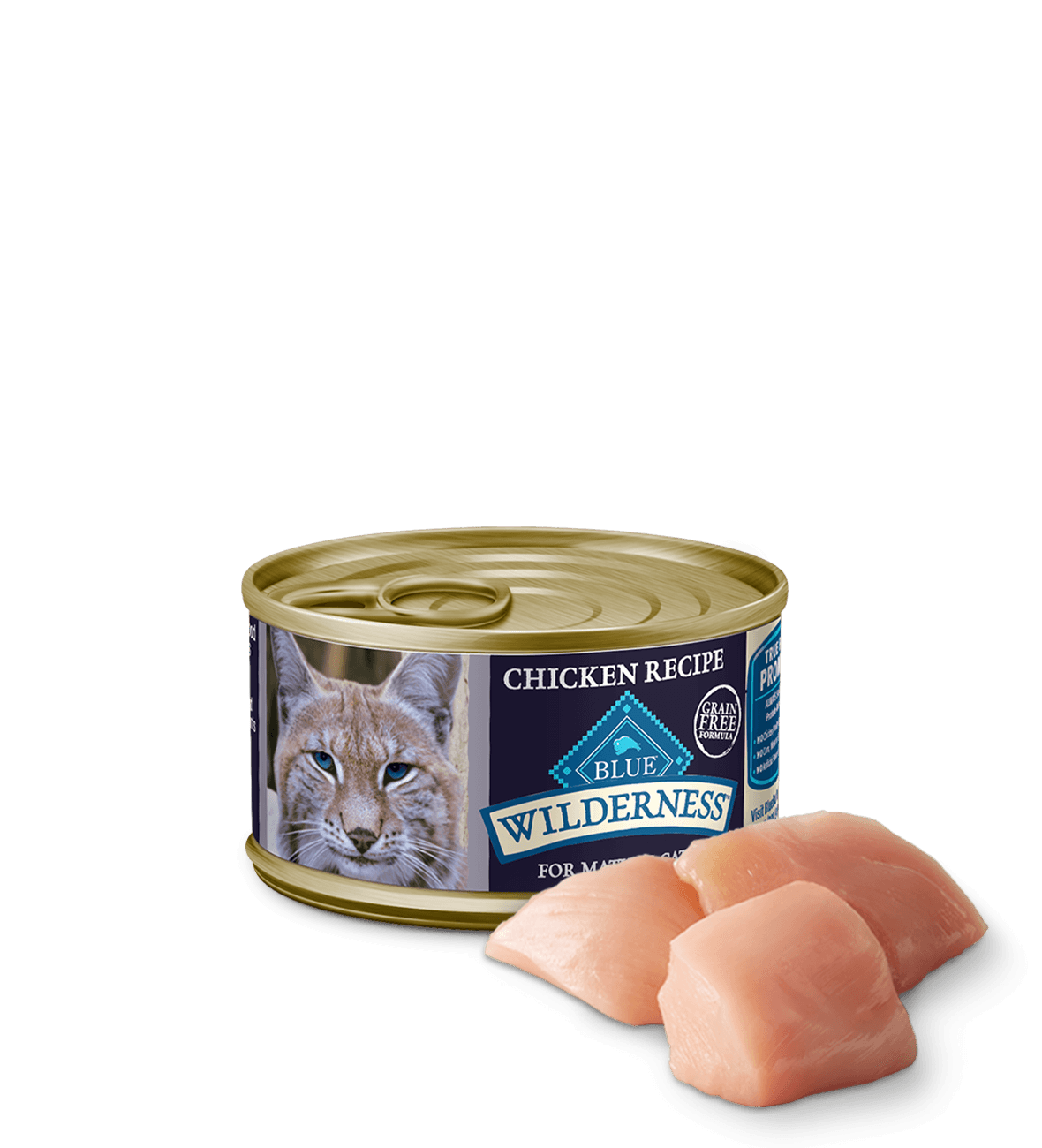 Blue Buffalo Wilderness Mature Chicken Entree Wet Cat Can (3oz)