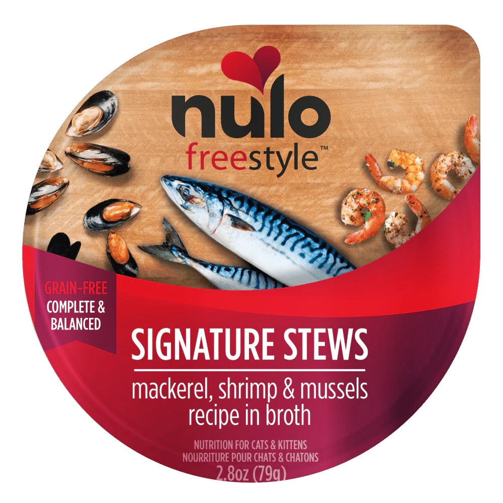 Nulo freestyle Stew Mackerel & Shrimp Grain Free Cat Food (2.8oz)